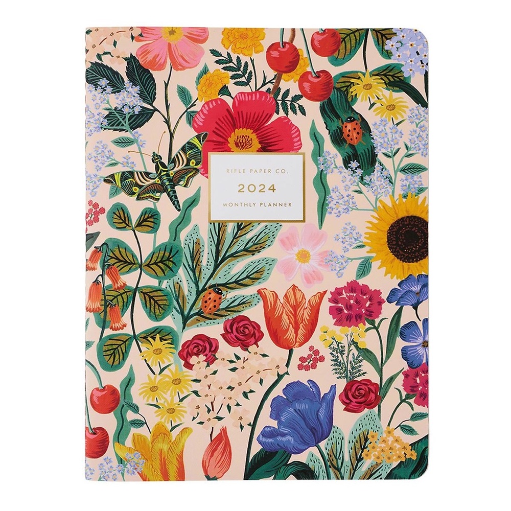 NWT Rifle Paper Co. 2024 12-Month Blossom Month-View Planner